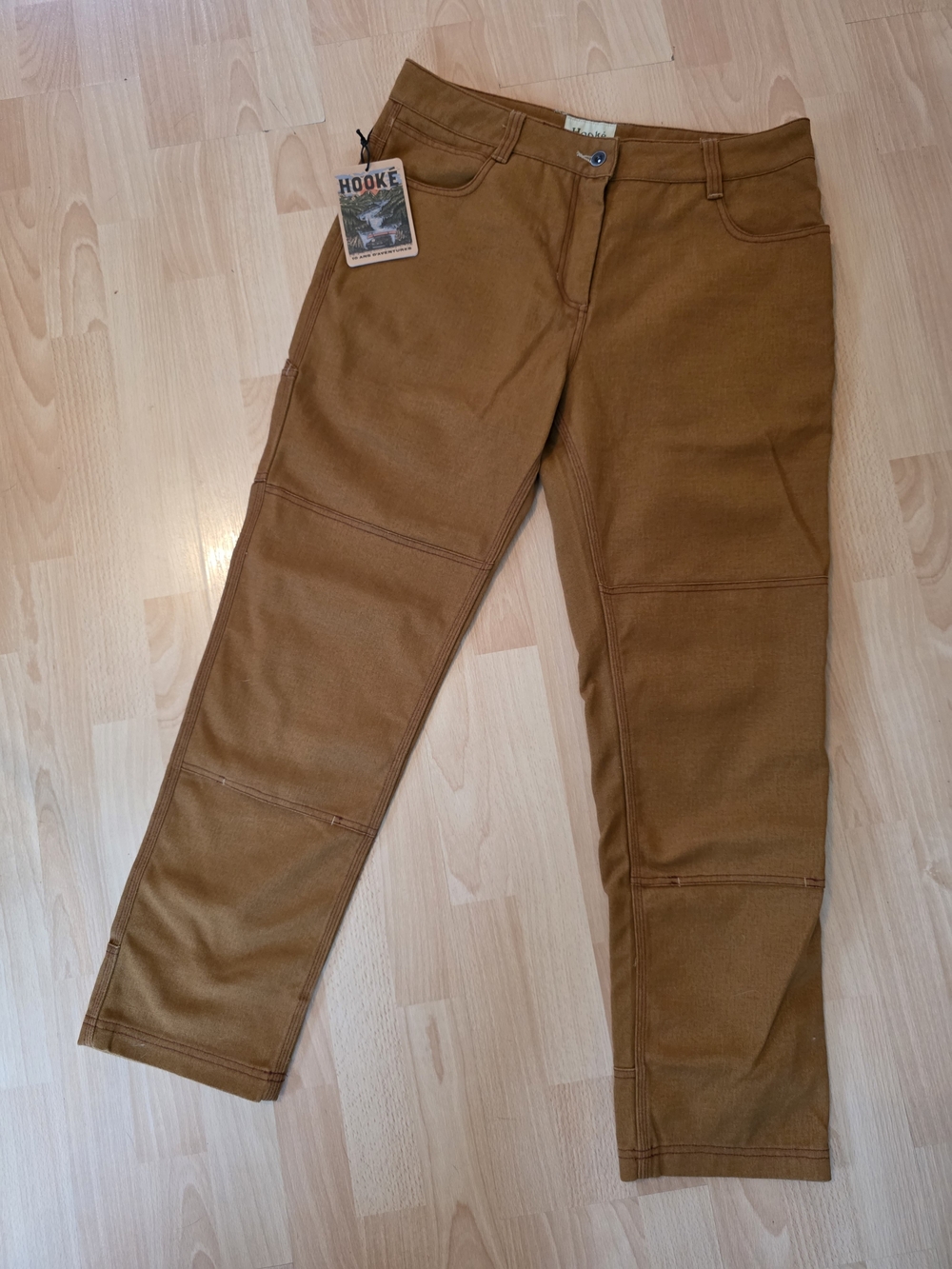 Women’s Work Pants in Brown - Durable Straight Fit